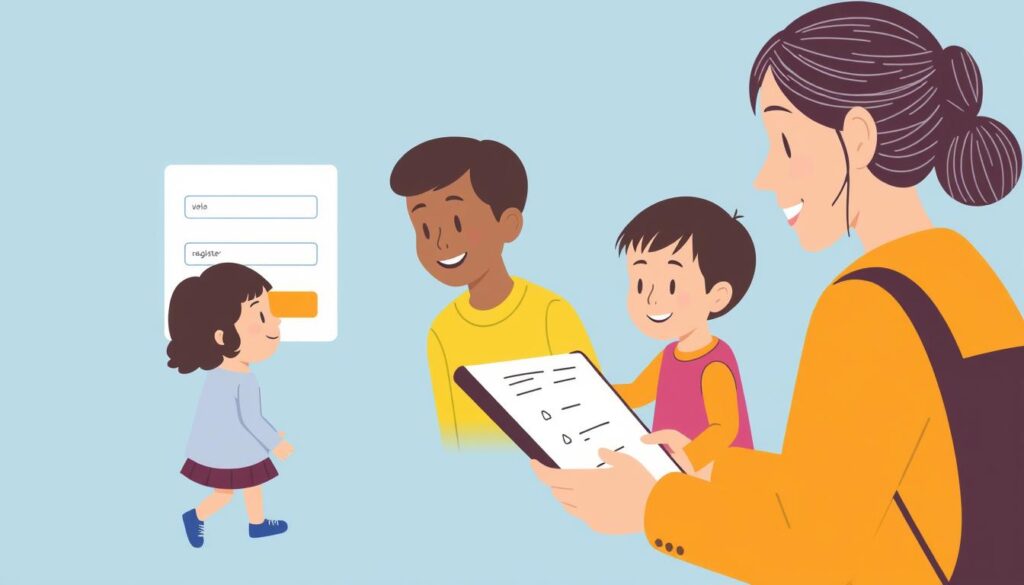 صورة توضح كيفية تسجيل الأبناء في فضاء أولياء التلاميذ