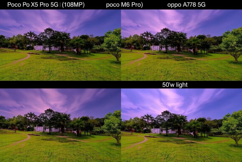مقارنة جودة الصور بين كاميرات هواتف Poco X5 Pro 5G و Poco M6 Pro و Oppo A78 5G