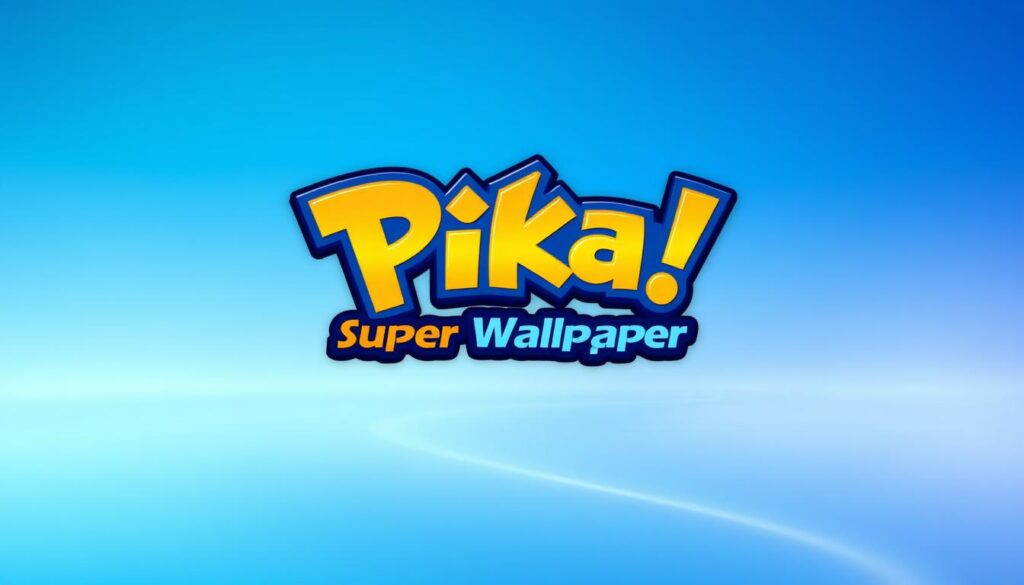 Prompt A vibrant and visually striking wallpaper image, featuring the Pika! Super Wallpaper app logo prominently displayed in the center. The logo is rendered in a bold, three-dimensional style with a glossy, reflective surface, casting dynamic highlights and shadows. The background is a serene, minimalist gradient, transitioning from a deep, saturated blue at the top to a lighter, more airy blue at the bottom, creating a sense of depth and atmosphere. The overall composition is clean, balanced, and eye-catching, perfectly showcasing the app's sleek and modern design aesthetic.