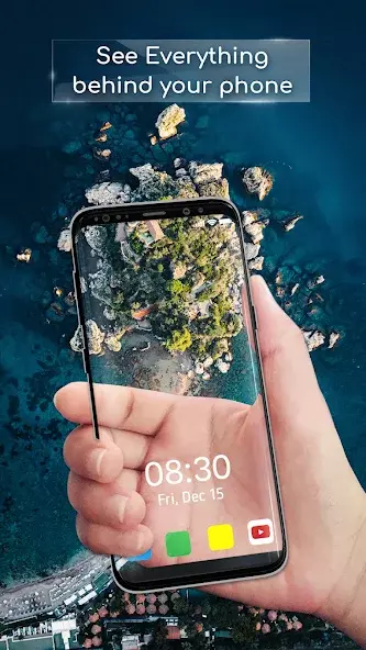 تطبيق  Transparent Wallpaper